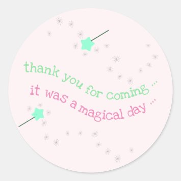 Magic Wand Babyshower 'Thank You'