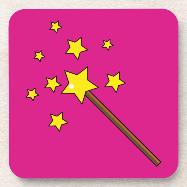 Magic Wand Beverage Coaster (Front)