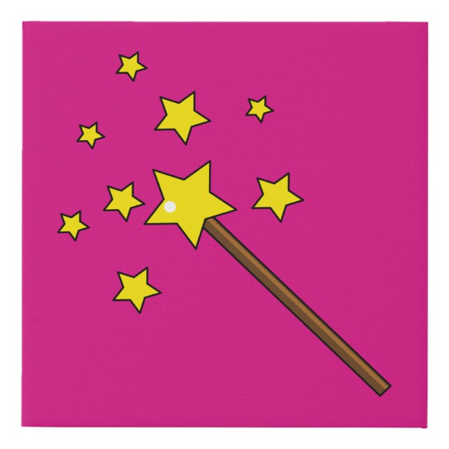 Magic Wand Faux Canvas Print (Front)