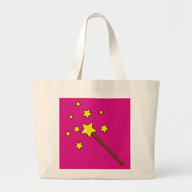 Magic Wand Large Tote Bag (Front)