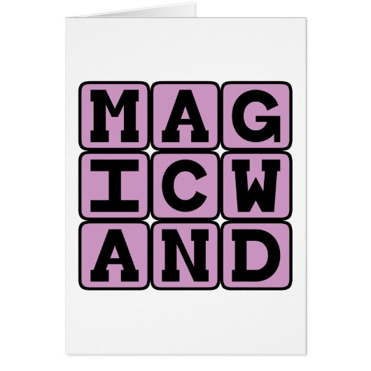 Magic Wand, Magician's Baton Cards (Front)