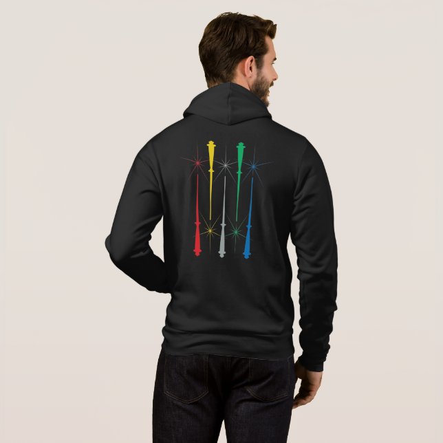 Magic Wands Unisex Zip Hoodie (Back Full)