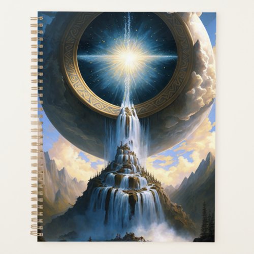 Magic Waterfall Surreal Fantasy Art Planner