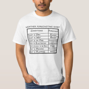easy weather forecast space shirt