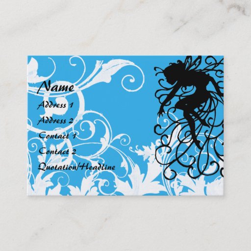 Customizable Magic White Garden -  Customized Business Card Templates