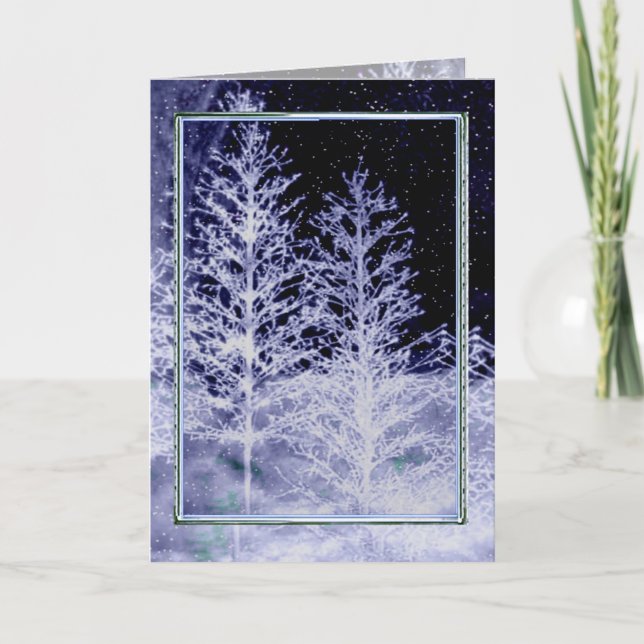 Magic Winter Night Card (Front)