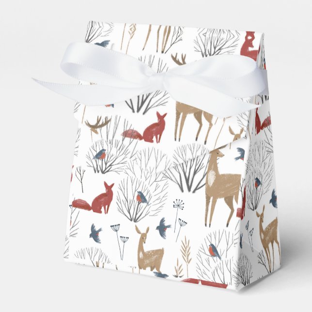 Magic Winter Wonderland Favor Boxes (Front Side)