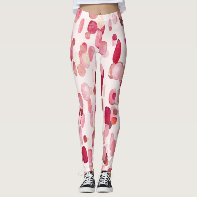 Magic witch, vintage seamless pattern. leggings (Front)