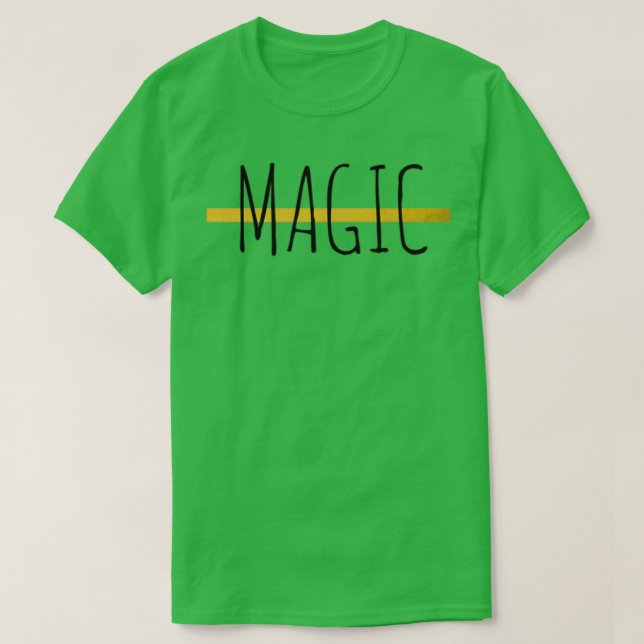 Magic Witch Wicca Astrology Text T-Shirt (Design Front)