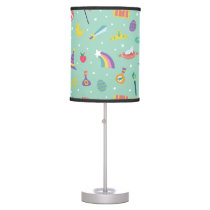 MAGIC WIZARD FAIRY TALE ELEMENTS NURSERY MINT TABLE LAMP