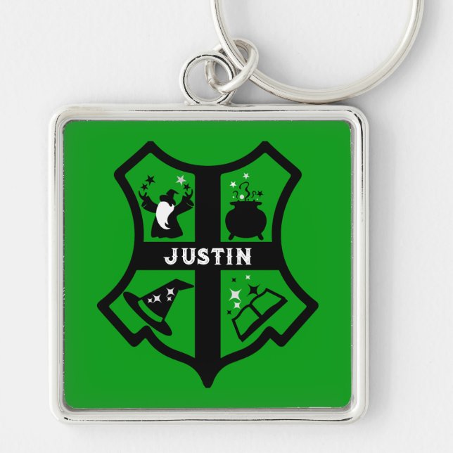 Magic Wizard Gift Keychain (Front)