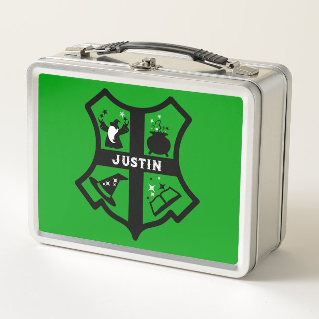 Magic Wizard Gift Metal Lunch Box (Front)