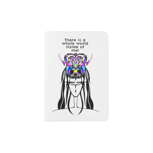 Magic woman hypnosis palmistry passport holder (Front)