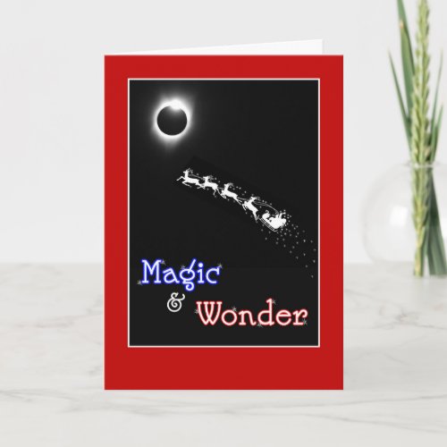 Magic  Wonder for Christmas _ Solar Eclipse Holiday Card