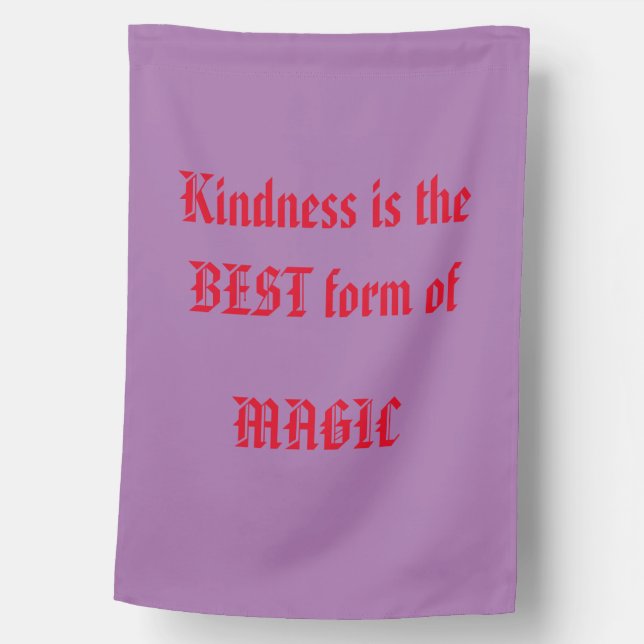 Magic Words Weatherproof Personal House Flag -  (Front)