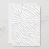 Magic Zebra Stripes Click to Customize Grey Color (Back)