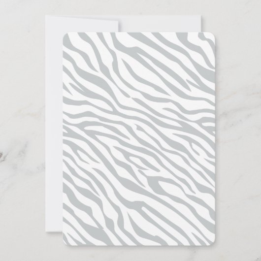 Magic Zebra Stripes Click to Customize Grey Color (Front)