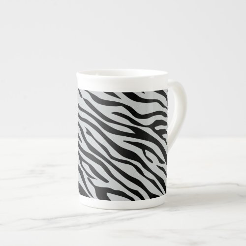 Magic Zebra Stripes Click to Customize Grey Color Bone China Mug
