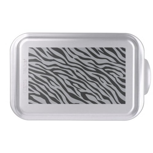 Magic Zebra Stripes Click to Customize Grey Color Cake Pan