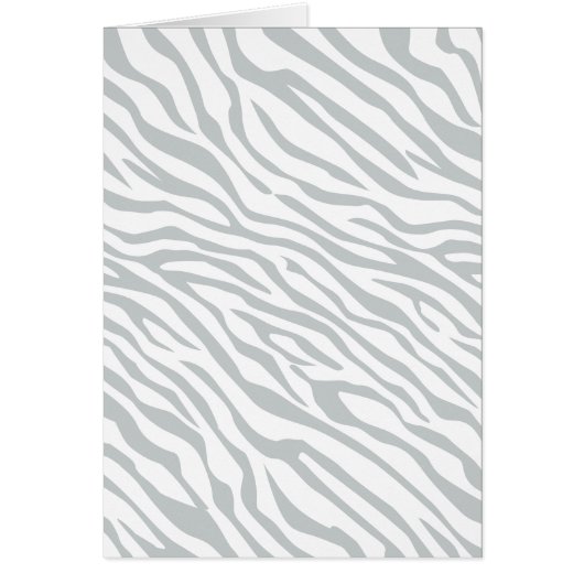 Magic Zebra Stripes Click to Customize Grey Color Cards (Front)