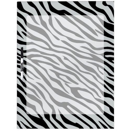 Magic Zebra Stripes Click to Customize Grey Color Dry_Erase Board
