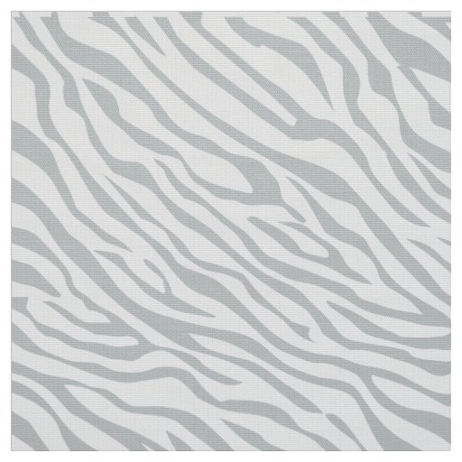 Magic Zebra Stripes Click to Customize Grey Color Fabric