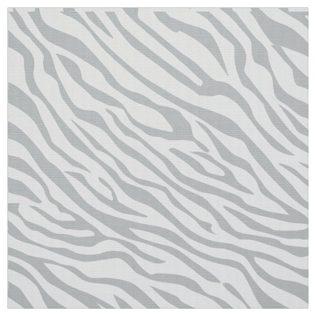 Magic Zebra Stripes Click to Customize Grey Color Fabric (Swatch)