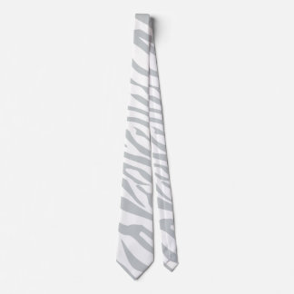Magic Zebra Stripes Click to Customize Grey Color Tie