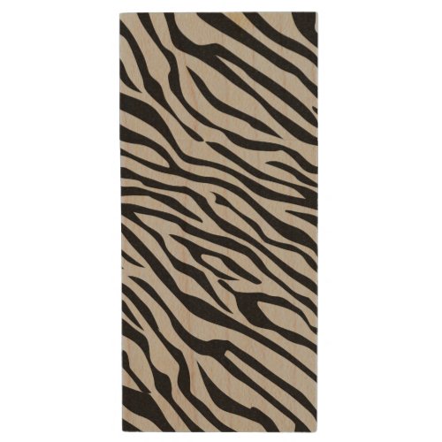 Magic Zebra Stripes Click to Customize Grey Color Wood Flash Drive