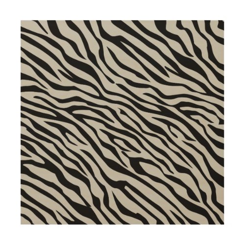 Magic Zebra Stripes Click to Customize Grey Color Wood Wall Decor