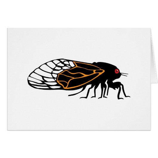 Magicada - Cicada - Cigale - Summer Buzz Cards (Front Horizontal)