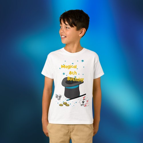 Magical 8th Birthday Theme Party T_Shirt