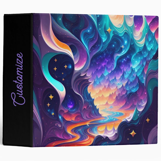 Magical Abstract 3 Ring Binder (Front/Spine)