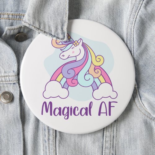 Magical AF  Unicorn Button