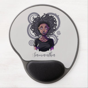 Magical Afro Woman Gel Mouse Pad