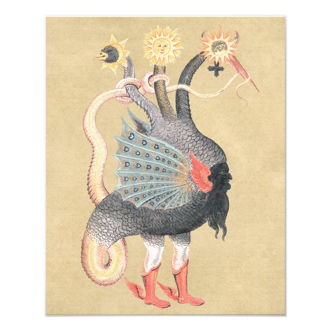 Magical Alchemy Dragon Color Photo Print (Front)