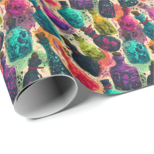 Magical Alchemy Potions D&D Fantasy Elixir Wrapping Paper