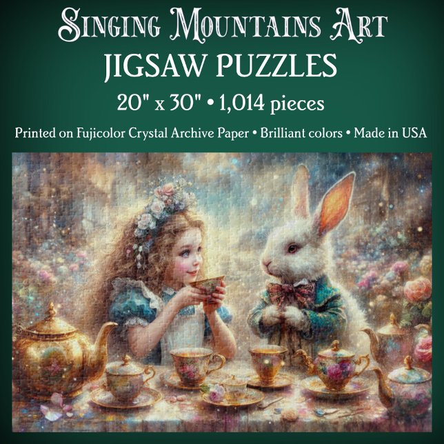 Magical Alice In Wonderland White Rabbit Jigsaw Puzzle (Creator Uploaded)