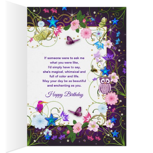 Magical and Enchanting Birthday, Female (Inside (Right))