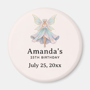 Magical Angel Fairy Pastel Birthday Party Date Magnet