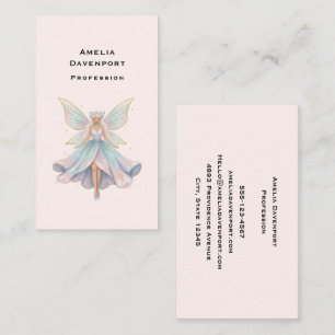 Magical Angel Fairy Pastel Colors Business Card