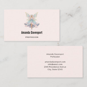 Magical Angel Fairy Pastel Colors Business Card