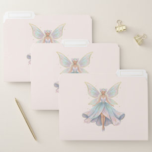 Magical Angel Fairy Pastel Colors File Folder