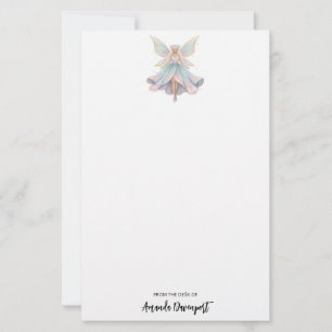 Magical Angel Fairy Pastel Colors Stationery