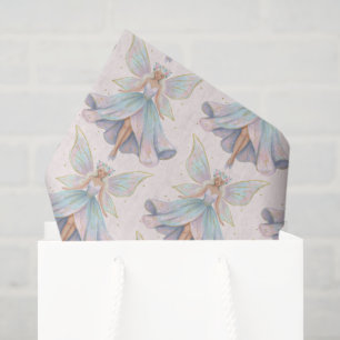 Magical Angel Fairy Pattern in Pastel Colors  Tissue Paper