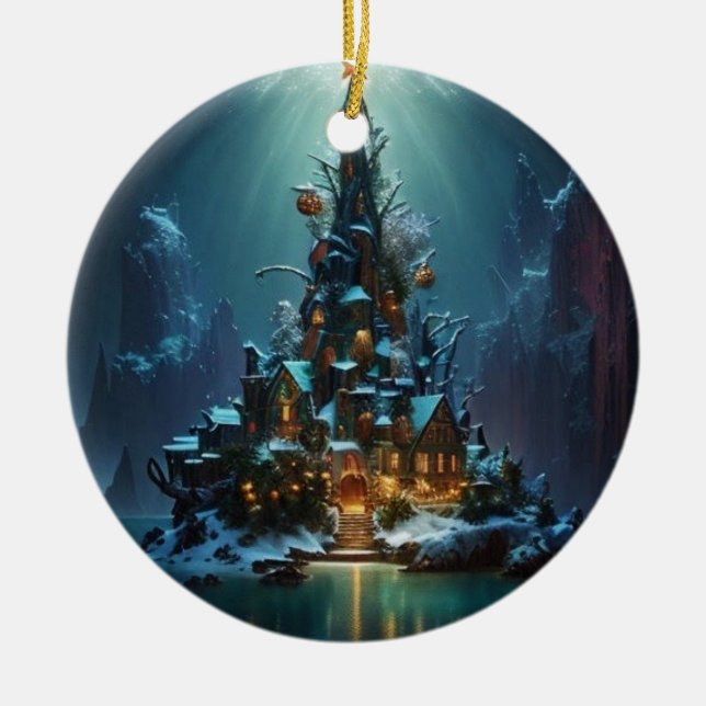 Magical Atlantis Christmas tree ornament (Front)