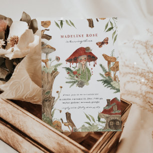 Magical Autumn Forest Fairy   Birthday Invitation