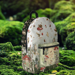 Magical Autumn Forest Fairy | Monogram Printed Backpack