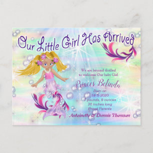 Magical Baby Mermaid has arrived Postcard