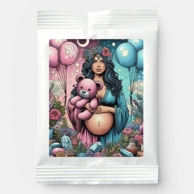 Magical Baby Shower | Gender Reveal Hot Chocolate Drink Mix (Front)